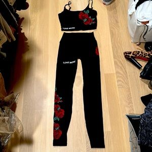 Spiritual gangster “Love More” with roses set.